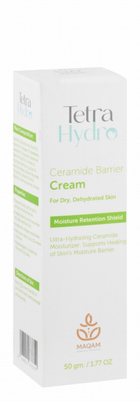 Tetra Hydro Hypoallergenic Moistening, Hydrating & Moisturizing Barrier Facial Cream with Ceramide for Dry & Dehydrated Skin - parabens free