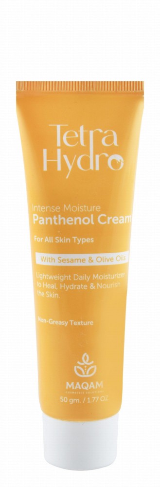Tetra Hydro Lightweight Non-Greasy Moisturizing, Hydrating & Nourishing Face Cream with Panthenol, Sesame & Olive Oils for All Skin Types