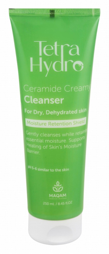 Tetra Hydro Moistening, Healing & Hydrating Facial Creamy Cleanser with Ceramide for Dry & Dehydrated Skin pH 5-6