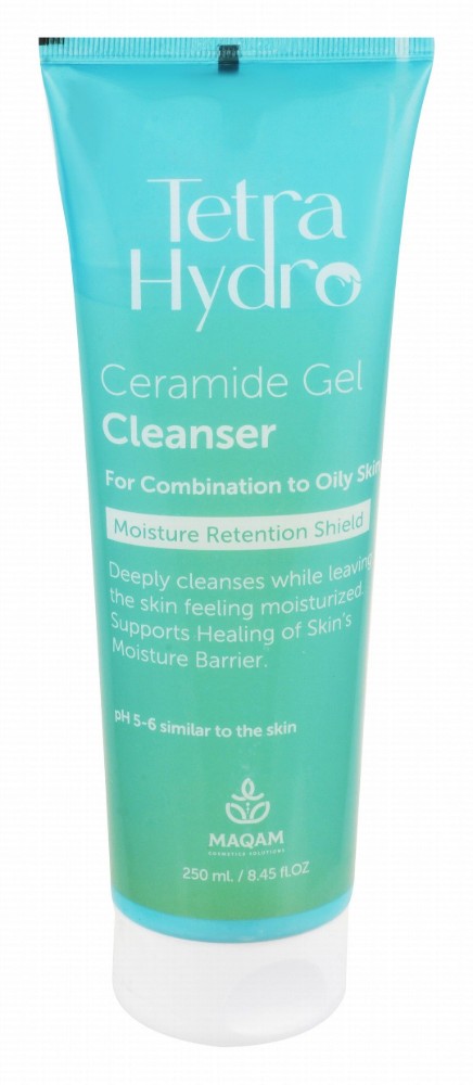 Tetra Hydro Moistening, Healing & Hydrating Facial Gel Cleanser with Ceramide for Combination to Oily Skin pH 5-6