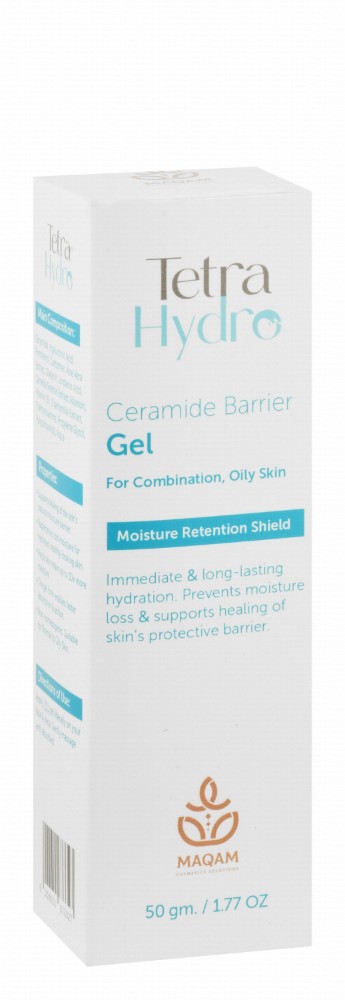 Tetra Hydro Moistening, Hydrating & Healing Barrier Facial Gel with Ceramide for Combination & Oily Skin - parabens free, non comedogenic