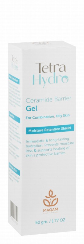 Tetra Hydro Moistening, Hydrating & Healing Barrier Facial Gel with Ceramide for Combination & Oily Skin - parabens free, non comedogenic