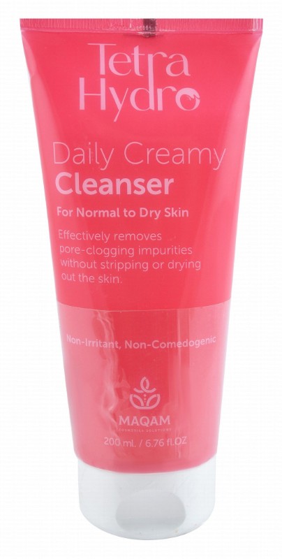 Tetra Hydro Non-Irritant Daily Creamy Facial Cleanser For Normal & Dry Skin - non comedogenic, parabens free
