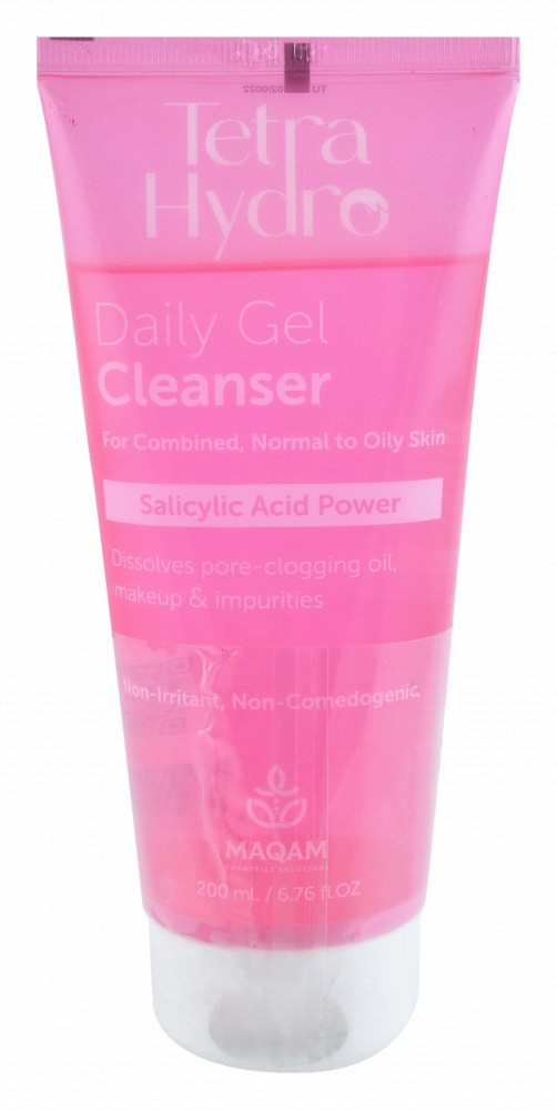 Tetra Hydro Non-Irritant Daily Gel Facial Cleanser with Salicylic Acid For Normal, Oily & Combination Skin - non comedogenic, parabens free