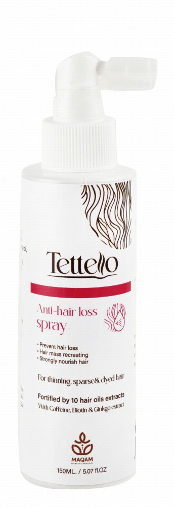 Tettello Anti-Hair Loss Spray with Biotin for Thinning, Sparse & Dyed Hair - sulfate free, parabens free, silicone free