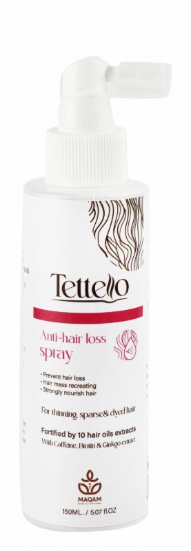 Tettello Anti-Hair Loss Spray with Biotin for Thinning, Sparse & Dyed Hair - sulfate free, parabens free, silicone free