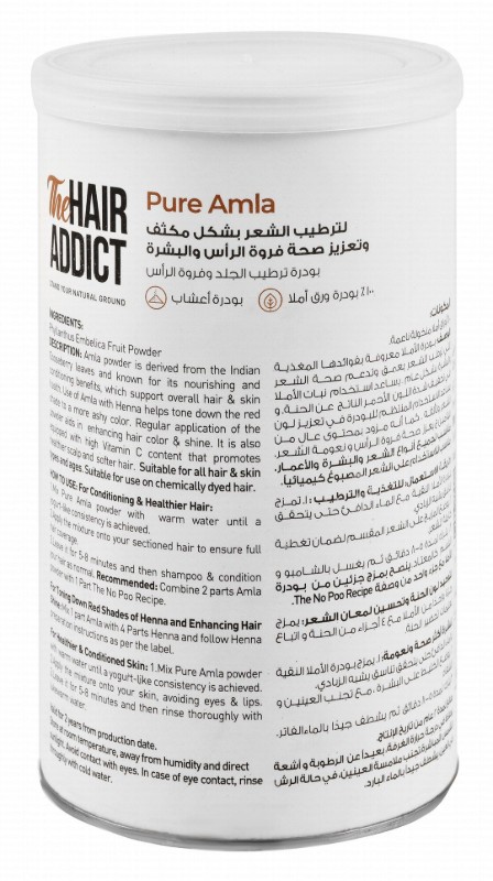 The Hair Addict Pure Moisturizing Amla Powder for All Hair & Skin Types
