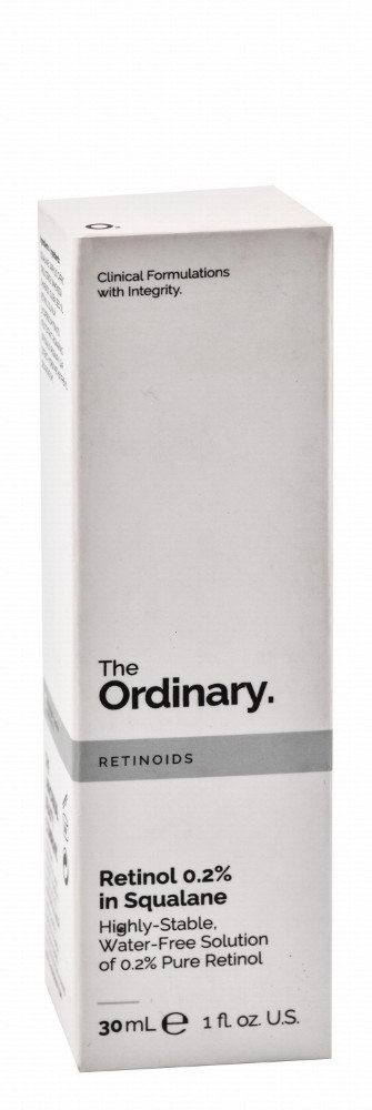 The Ordinary 0.2% Retinol in Squalene Face Serum - water free, fragrance free