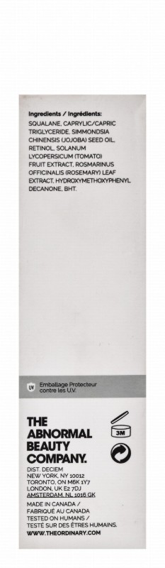 The Ordinary 0.2% Retinol in Squalene Face Serum - water free, fragrance free