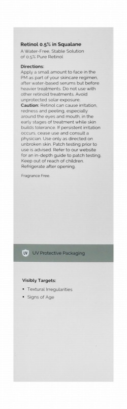 The Ordinary 0.5% Retinol in Squalane Face Serum - fragrance free, water free
