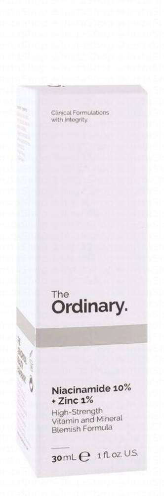 The Ordinary 10% Niacinamide Plus 1% Zinc Anti-Blemish Face Serum with Vitamins & Minerals - fragrance free