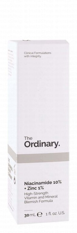 The Ordinary 10% Niacinamide Plus 1% Zinc Anti-Blemish Face Serum with Vitamins & Minerals - fragrance free