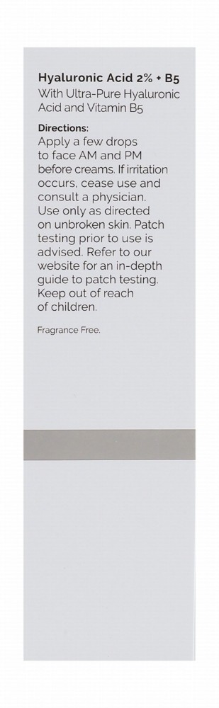 The Ordinary 2% Hyaluronic Acid Plus B5 Hydrating Facial Serum - fragrance free
