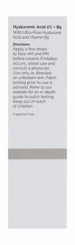 The Ordinary 2% Hyaluronic Acid Plus B5 Hydrating Facial Serum - fragrance free