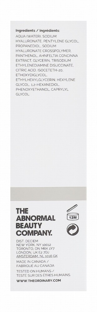 The Ordinary 2% Hyaluronic Acid Plus B5 Hydrating Facial Serum - fragrance free