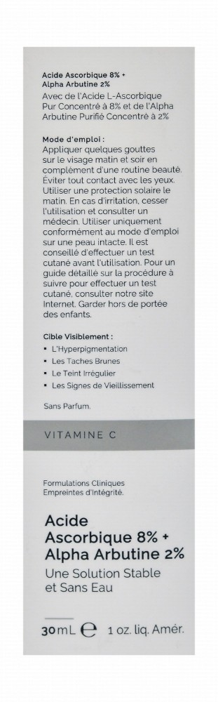 The Ordinary Anti-Aging Facial Serum with Vitamin C, 8% Ascorbic Acid & 2% Alpha Arbutin - water free, fragrance free