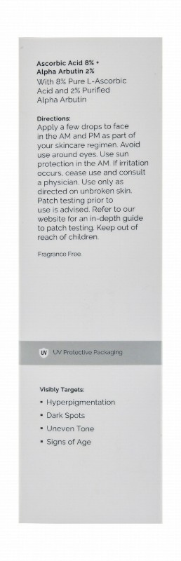 The Ordinary Anti-Aging Facial Serum with Vitamin C, 8% Ascorbic Acid & 2% Alpha Arbutin - water free, fragrance free