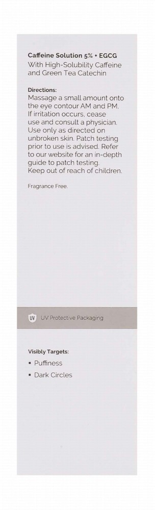 The Ordinary Anti-Puffiness & Anti-Pigmentation Eye Contour Solution with Caffeine - fragrance free
