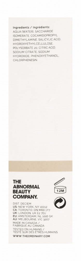 The Ordinary Direct 2% Salicylic Acid Facial Serum for Blemished Skin