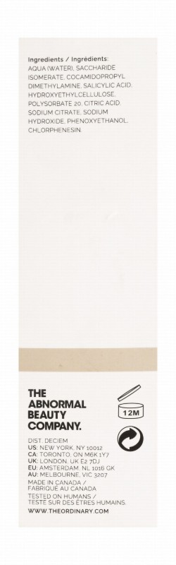 The Ordinary Direct 2% Salicylic Acid Facial Serum for Blemished Skin