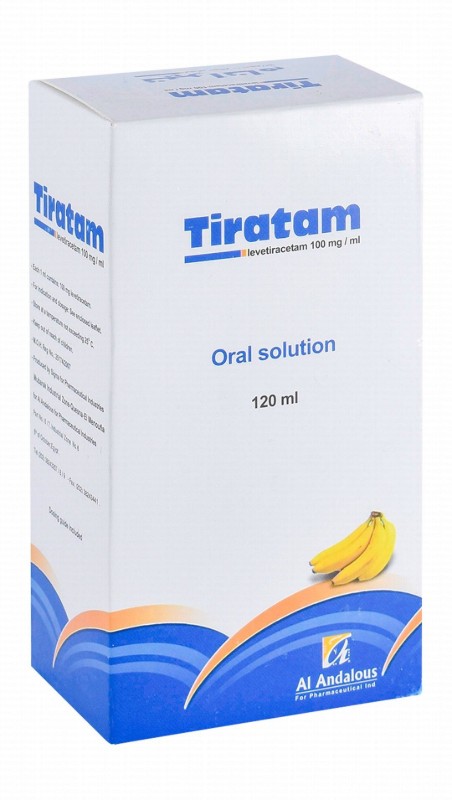 Tiratam 100mg Levetiracetam Oral Solution Banana Flavor