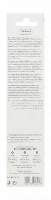 Titania White Double Sided Hands & Feet File