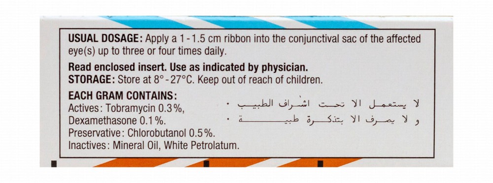 Tobradex Sterile Tobramycin & Dexamethasone Ophthalmic Ointment