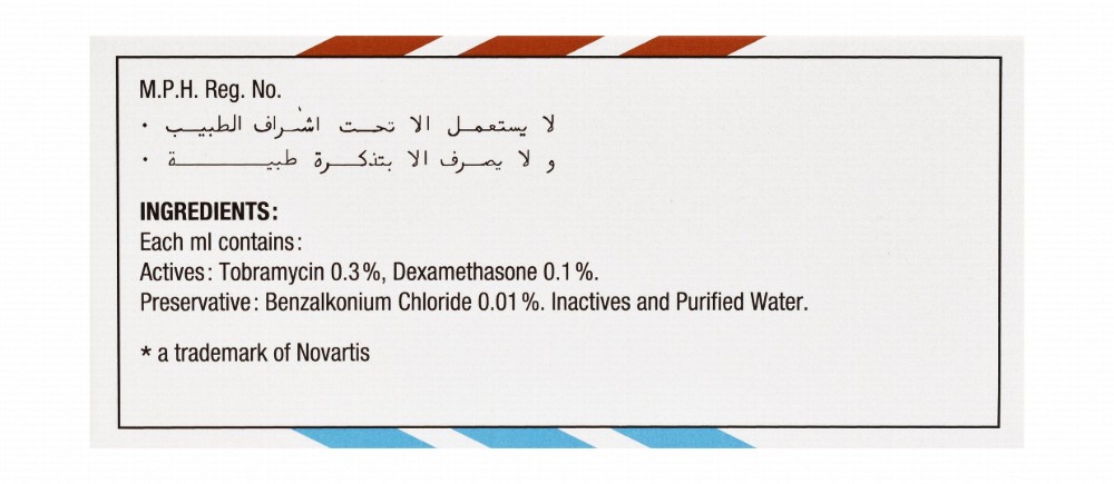 Tobradex Sterile Tobramycin & Dexamethasone Ophthalmic Suspension