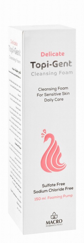 Topi-gent Delicate Cleansing Foam for Sensitive Skin - sodium chloride free, sulfate free