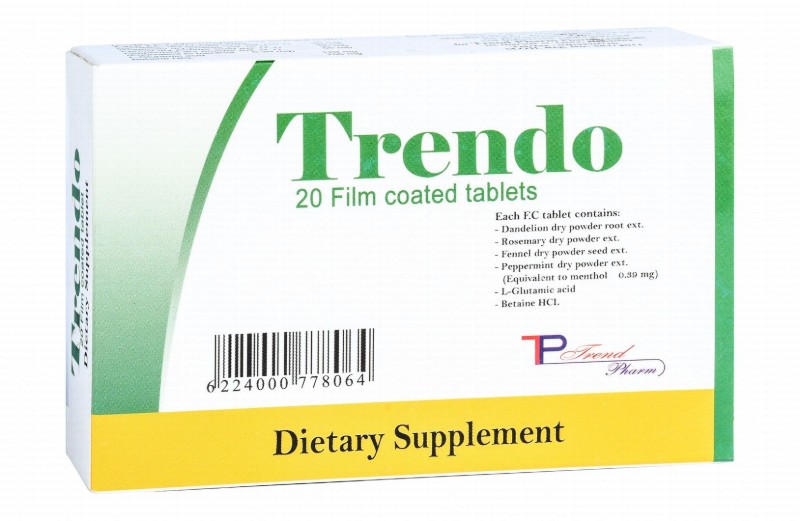 Trendo 150mg Betaine HCL Supplement with L-Glutamine, Rosemary & Fennel Dry Powder Extracts