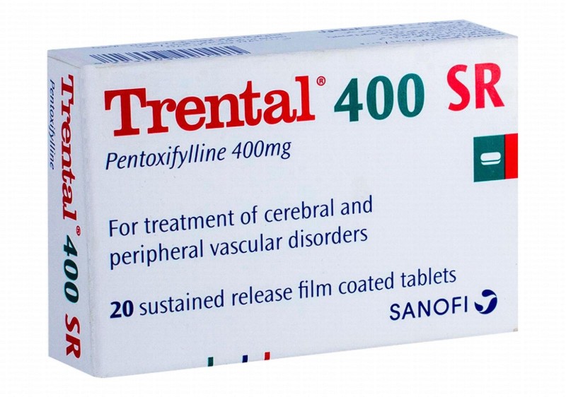 Trental SR 400mg Pentoxifyline for Cerebral & Peripheral Vascular Disorders