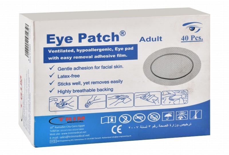 Tri M Medical Hypoallergenic Eye Patches for Adults - latex free