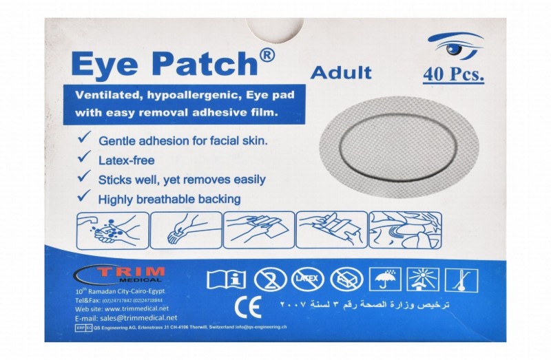 Tri M Medical Hypoallergenic Eye Patches for Adults - latex free