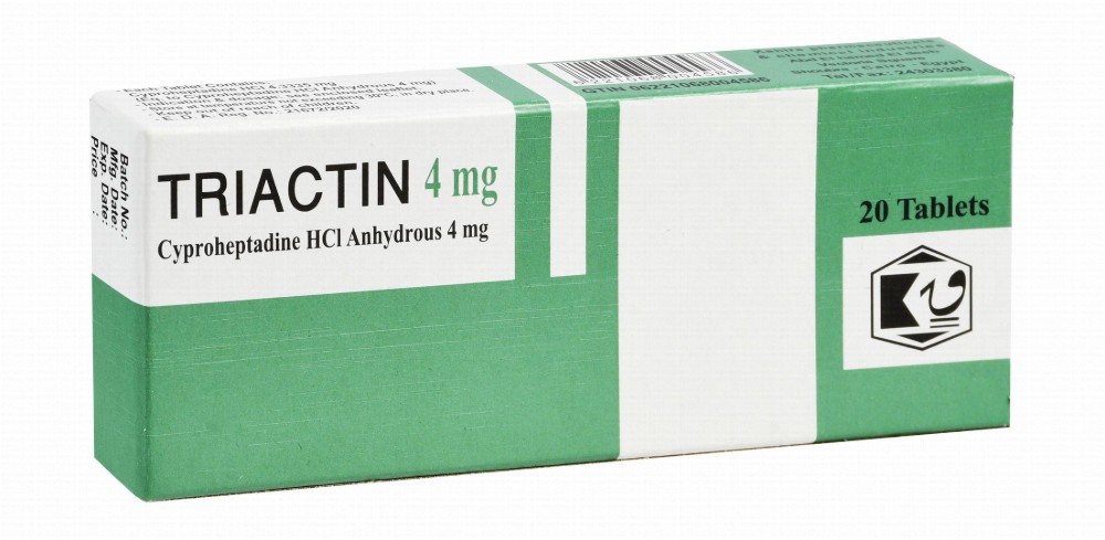 Triactin 4mg Cyproheptadine HCL
