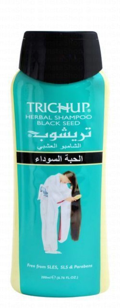 Trichup Herbal Shampoo with Black Seed for All Hair Types - SLES free, SLS free, parabens free