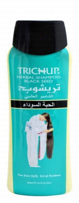 Trichup Herbal Shampoo with Black Seed for All Hair Types - SLES free, SLS free, parabens free