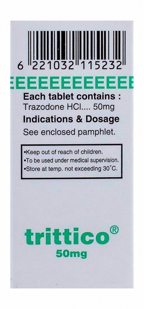 Trittico 50mg Trazodone Hydrochloride