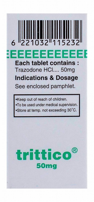 Trittico 50mg Trazodone Hydrochloride