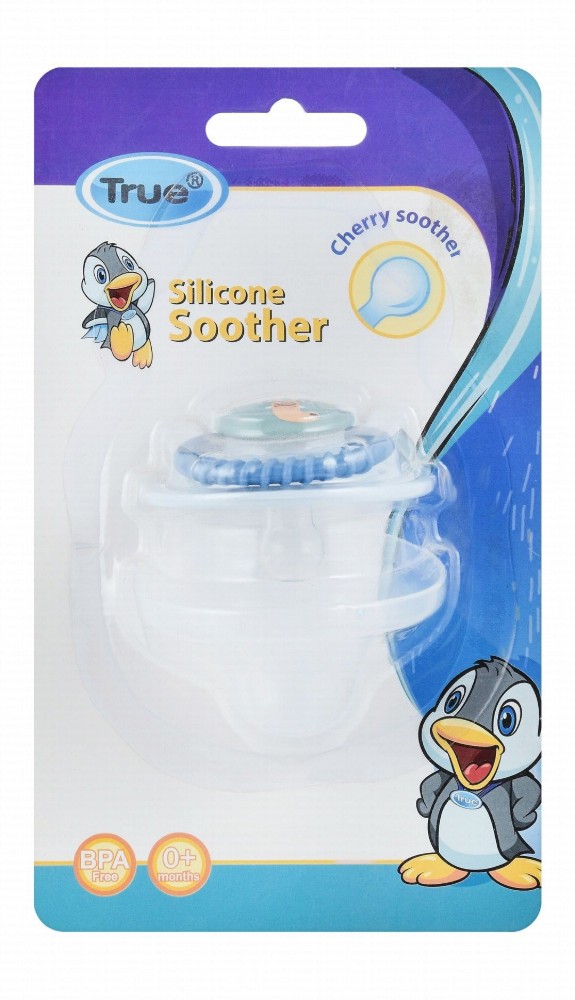 True Blue Silicone Soother (0+ Months) - BPA free