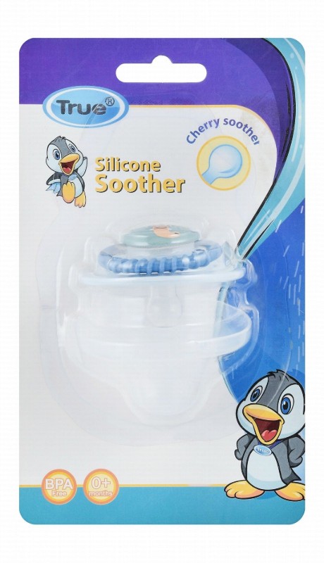 True Blue Silicone Soother (0+ Months) - BPA free