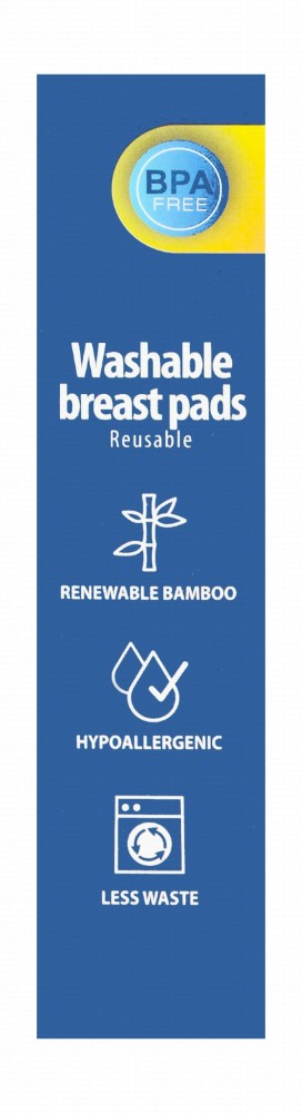 True Gold Hypoallergenic Bamboo Washable Breast Pads - BPA free