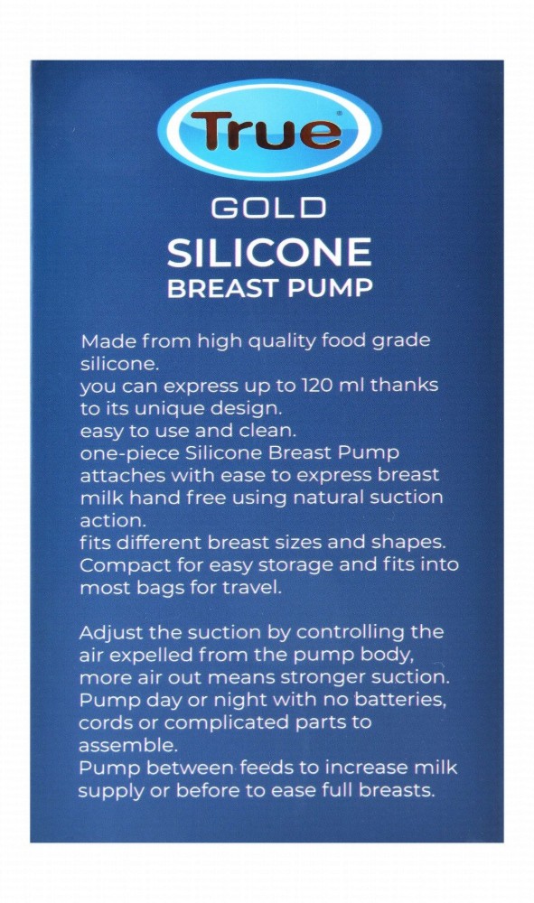True Gold Silicone Breast Pump - BPA free