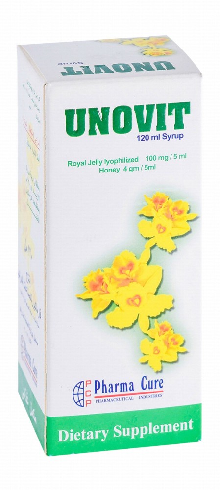 Unovit Syrup Supplement with Royal Jelly & Honey