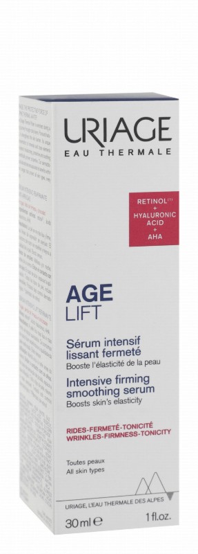 Uriage Eau Thermale Age Lift Intensive Firming & Smoothing Face Serum with Retinol, Hyaluronic Acid & AHA for All Skin Types