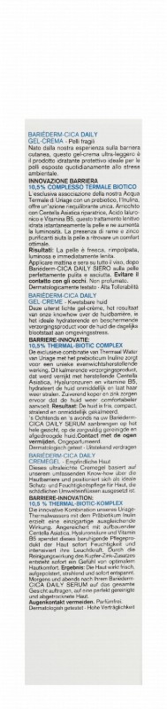 Uriage Eau Thermale Bariederm Cica 10.5% Thermal Biotic Complex Face Gel Cream for Fragile Skin - fragrance free