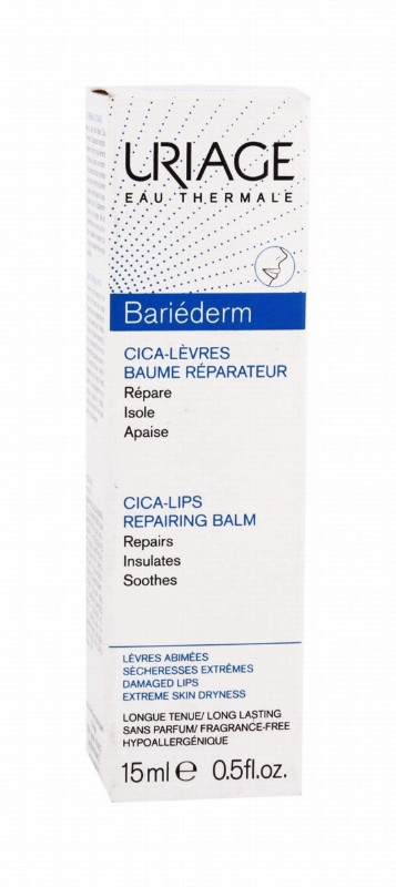 Uriage Eau Thermale Bariederm Cica Lips Repairing Balm - fragrance free