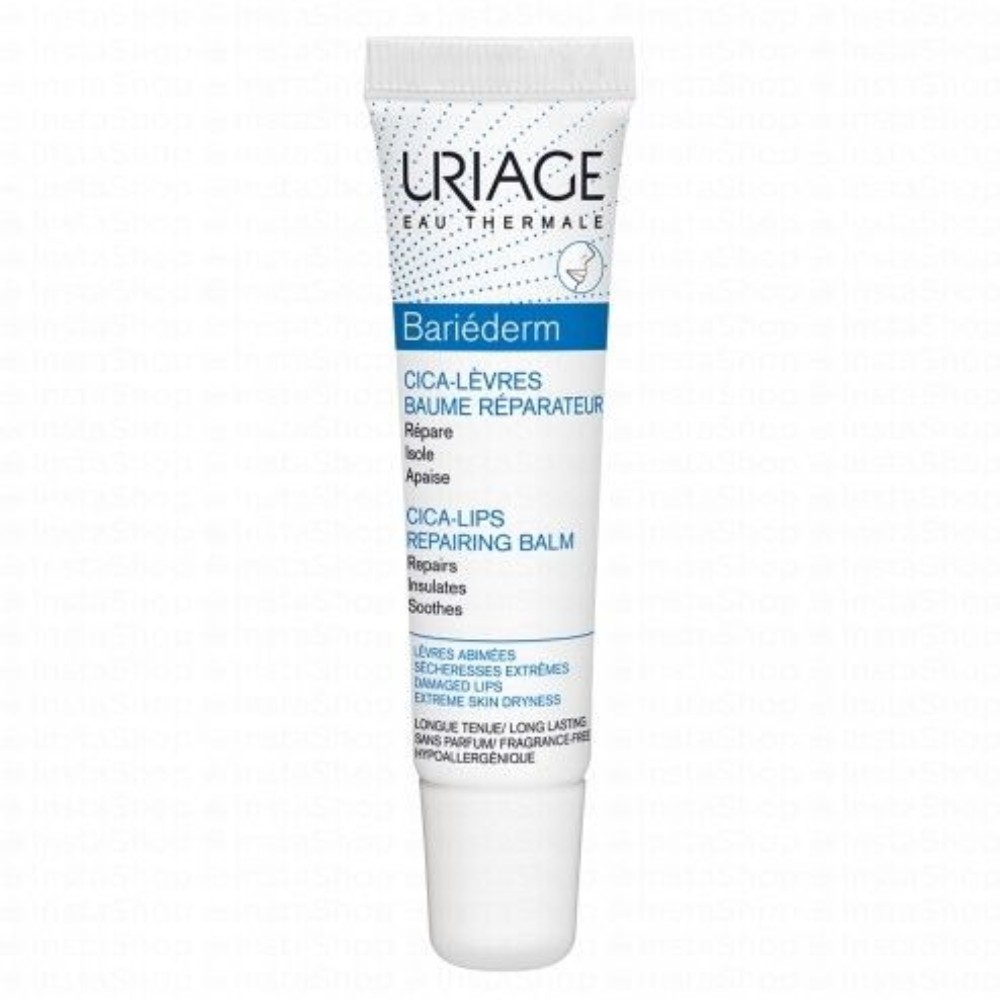 Uriage Eau Thermale Bariederm Cica Lips Repairing Balm - fragrance free