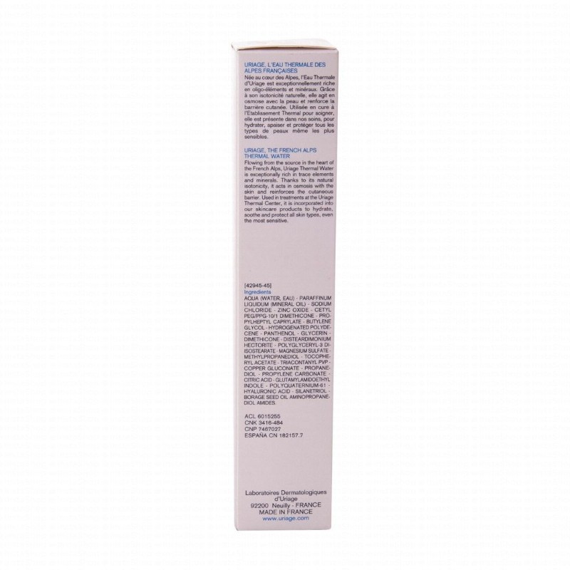 Uriage Eau Thermale Bariederm Hypoallergenic Water-Resistant Repairing Cica-Cream for Weakened & Irritated Skin - fragrance free, preservatives free