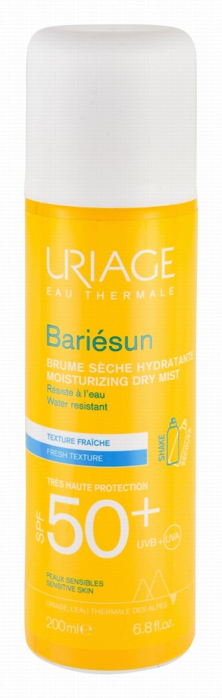Uriage Eau Thermale Bariesun Water-Resistant Dry Sunscreen Mist for Sensitive Skin SPF50+