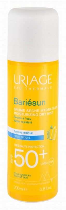 Uriage Eau Thermale Bariesun Water-Resistant Dry Sunscreen Mist for Sensitive Skin SPF50+
